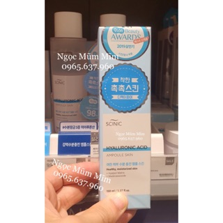 Nước hoa hồng Scinic - Toner Scinic Hyaluronic Acid Ampoule Skin