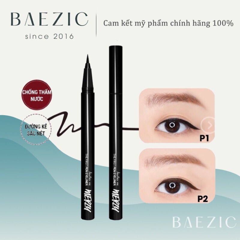 Bút kẻ mắt nước chống trôi Merzy Another Me The First Pen Eyeliner