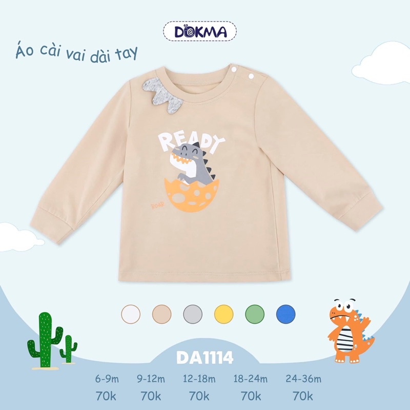 Áo dài tay dokma bé trai