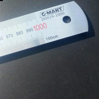 Thước thép thẳng D0019-1000 C-MART