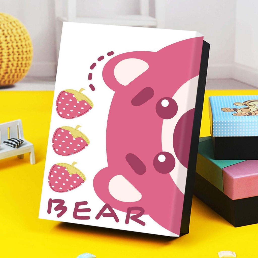 Hộp Quà Tặng Đựng Quần Áo / Giày Dép Hình Chú Gấu / Dâu Tây Dễ Thương