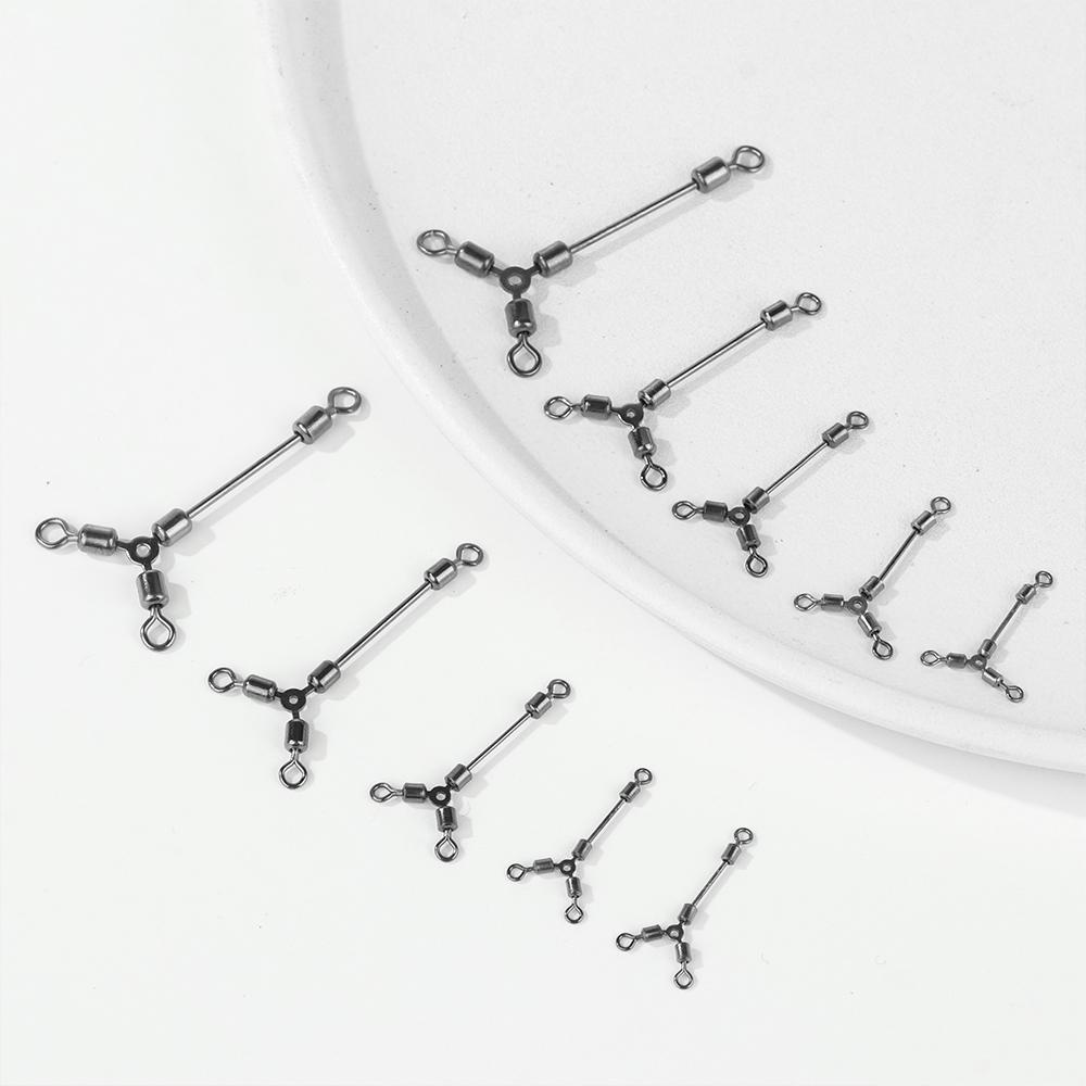 MUVAKO Bộ 25 Móc Câu Cá Chữ T Chất Lượng Cao