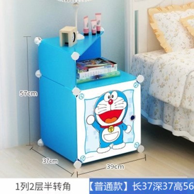 Tủ đầu giường hai tầng lắp ghép kt 39cm x 39cm x 56cm