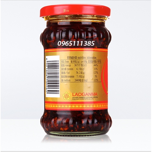 Laoganma cay giòn 210g⚡️⚡️Freeship⚡️⚡️ nội địa TQ