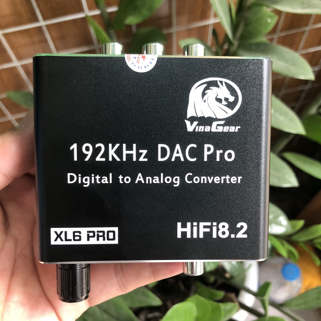 Bộ Chuyển Đổi Âm Thanh Quang Vinagear XL6 PRO - Digital to Analog DAC Mixer 2019 , kèm dây quang 4mm Bảo Hành 1 năm