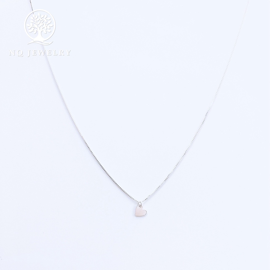 Dây chuyền bạc mặt trái tim - NQ Jewelry