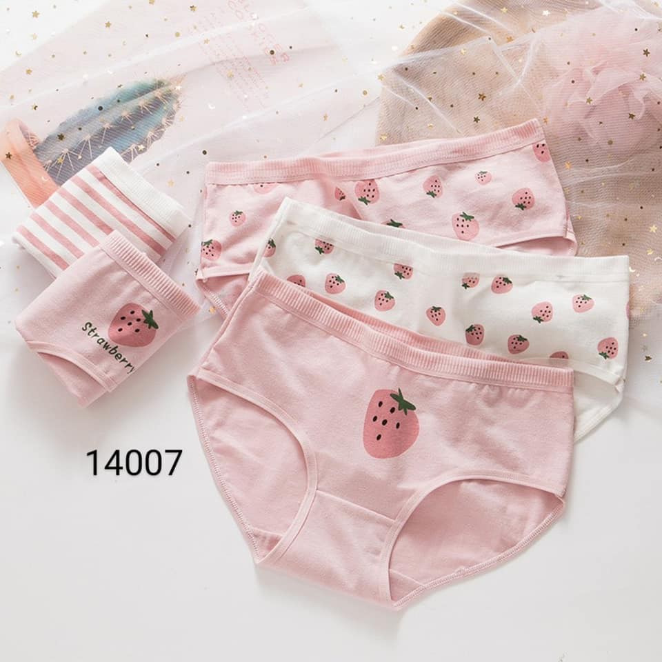 COMBO 5 QUẦN LÓT COTTON CHO CÁC BẠN NỮ TUỔI TEEN | Size thoải mái 40 - 60kg (Cam kết đẹp y hình)