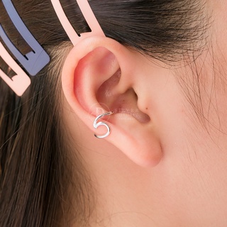 Bông tai Bạc 925 dạng kẹp không cần xỏ lỗ hình ngọn sóng mùa hè - Earcuff Wave Ddreamer 2300EC