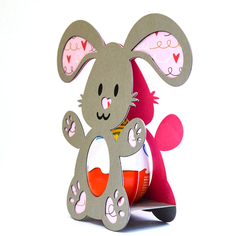 Khuôn Cắt Thẻ Kim Loại Hình Hộp Trứng Thỏ Phục Sinh