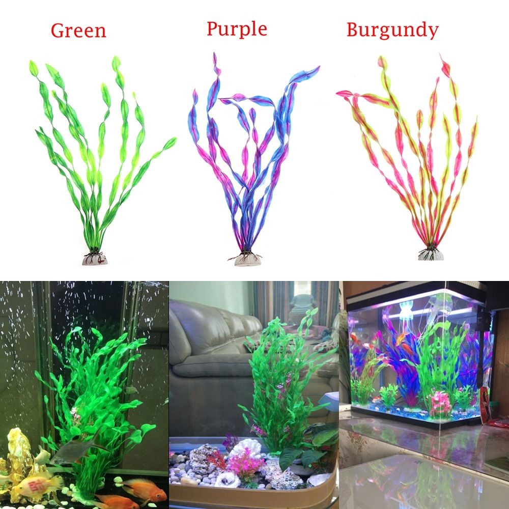 Cây thủy sinh nhân tạo kích thước 30cm dùng để trang trí bể cá