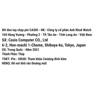 Đồng hồ Nữ Casio LTP-V007D-4EUDF
