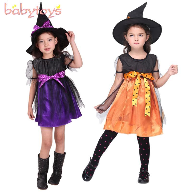 Bộ đồ hóa trang phù thủy Halloween cho bé gái