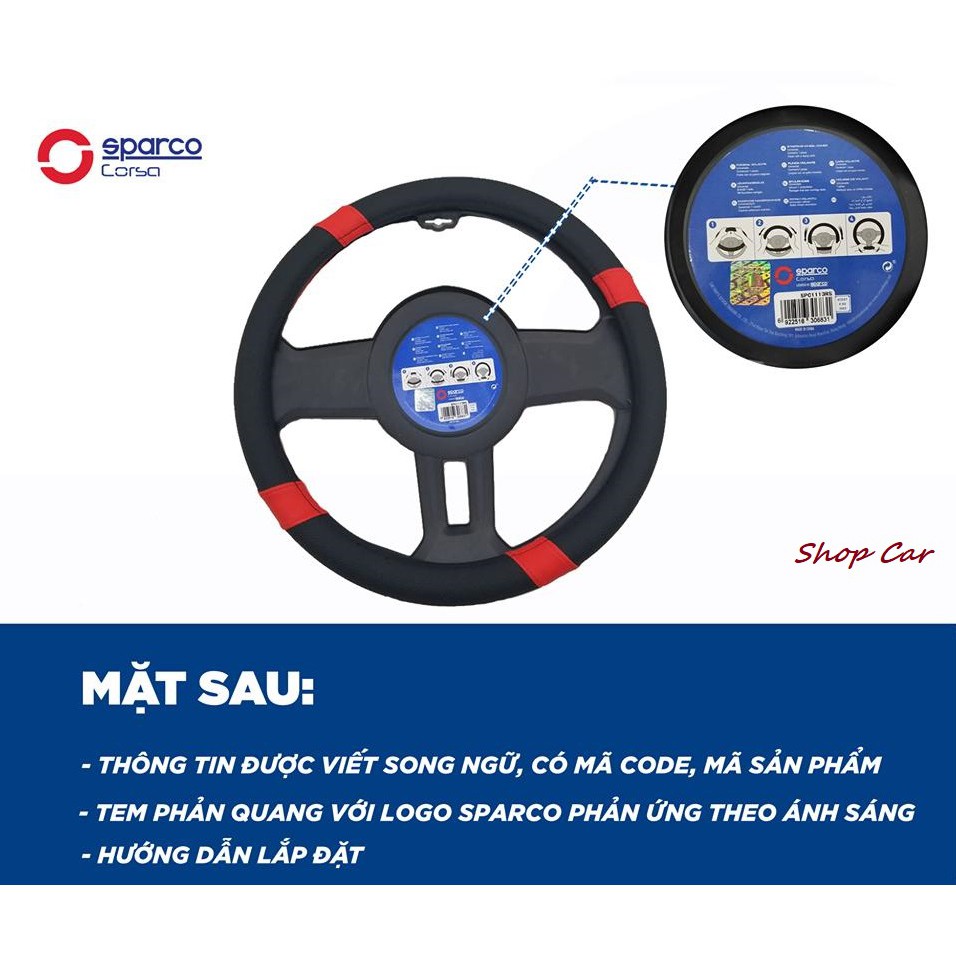 BỌC VÔ LĂNG SPARCO CHÍNH HÃNG 1117RD