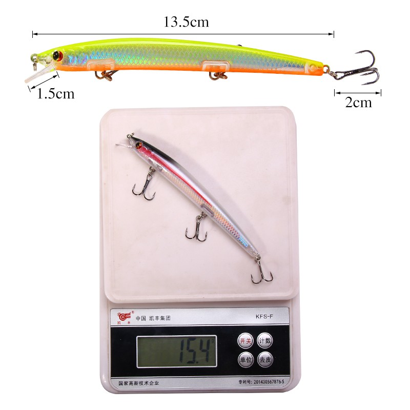Mồi Câu Cá Giả Chuyên Dụng Thiết Kế Tiện Lợi 13.5cm / 14.5g