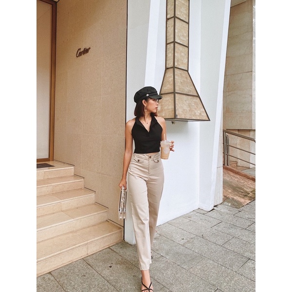 Quần ống rộng lưng cao Rachel Pants Reverclothings