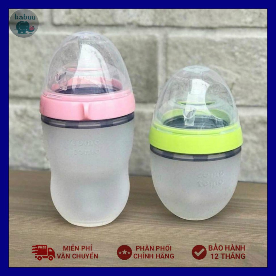 Bình silicon siêu mềm comotomo 150ml và 250ml