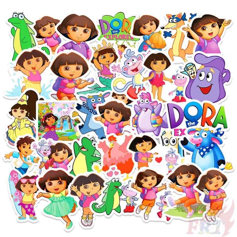 ❉ Hình Dán Dora The Explorer Series 01 ❉ Bộ 50 Miếng Dán Chống Thấm Nước Thời Trang