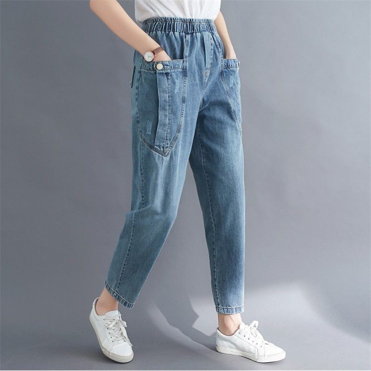 [ORDER] Quần jeans bigsize quần big size dáng suông có size đến 100kg - Có ảnh thật