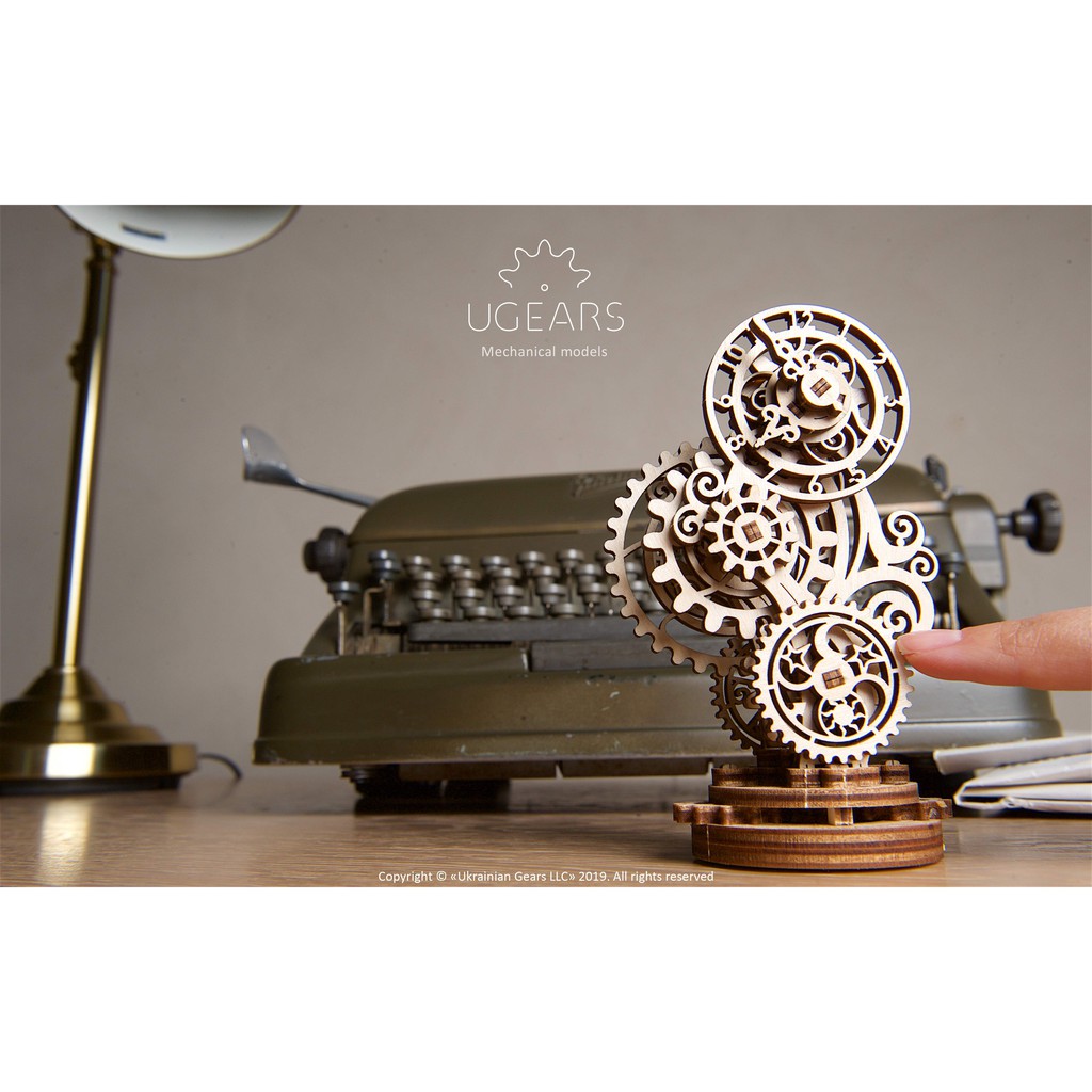Mô hình cơ khí - UGEARS STEAMPUNK CLOCK - Đồng hồ cơ khí- Hàng nhập khẩu chính hãng- Mô hình 3D - DIY