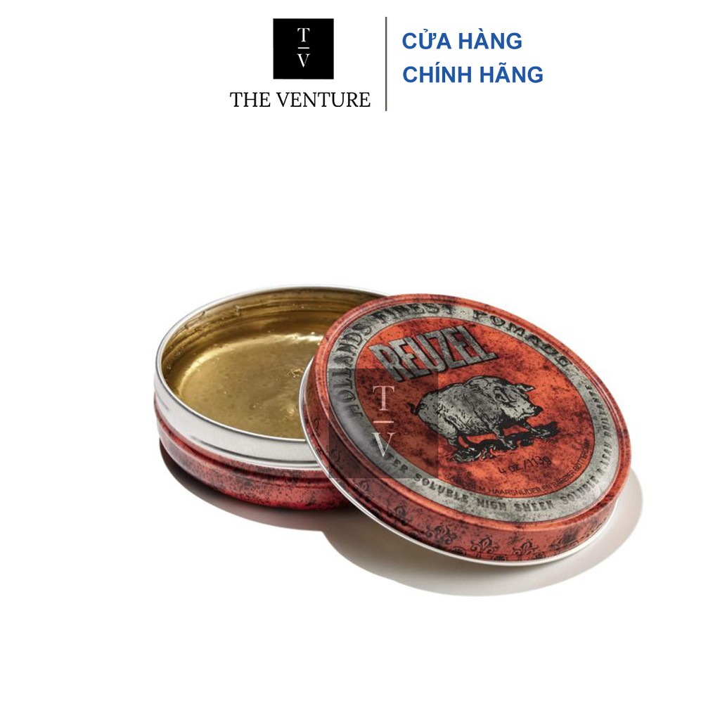 Sáp Vuốt Tóc Reuzel Red Pomade Chính Hãng - Pomade Heo Đỏ