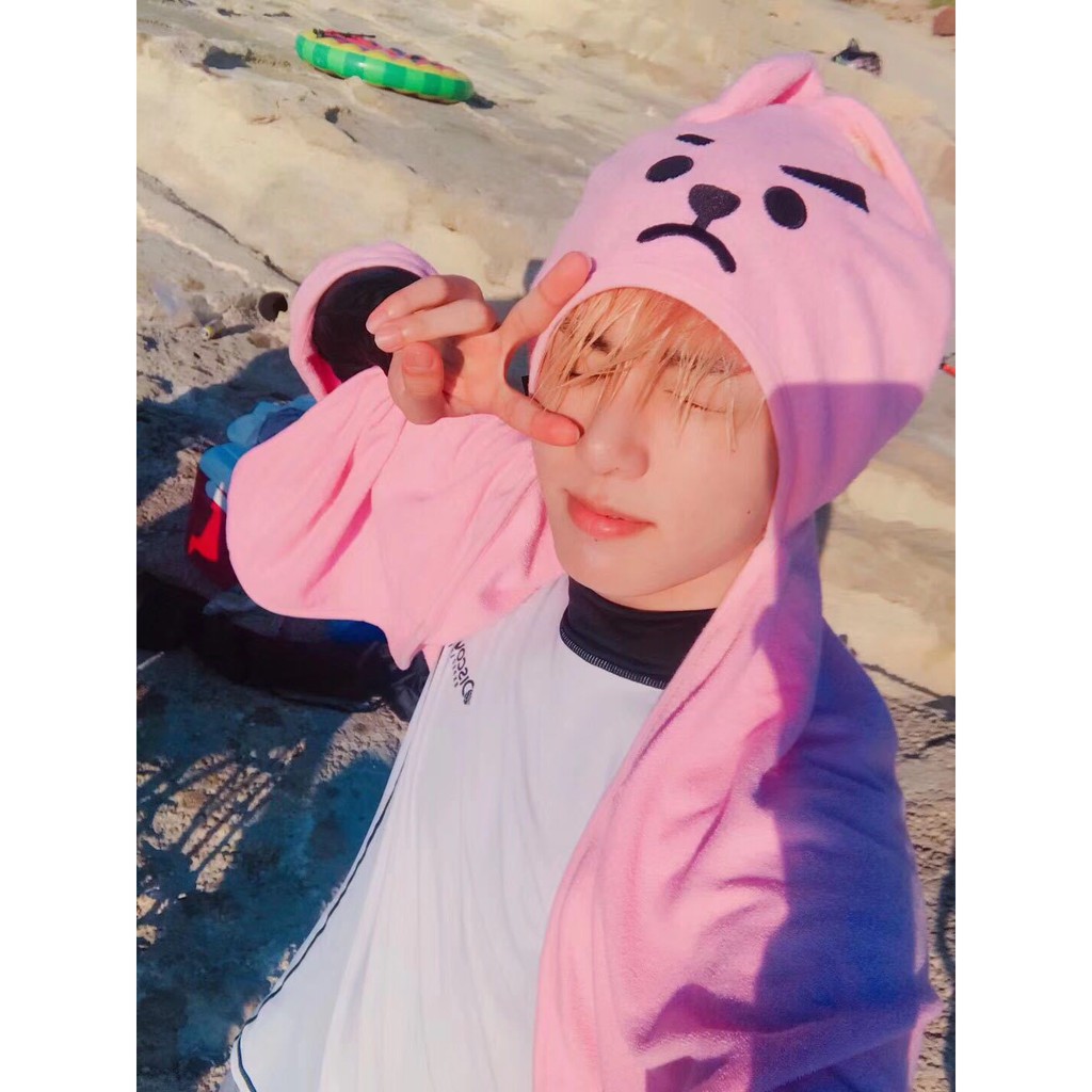 Bộ Khăn tắm trùm đầu BT21 BTS cao cấp - ẢNH THẬT SẴN HÀNG