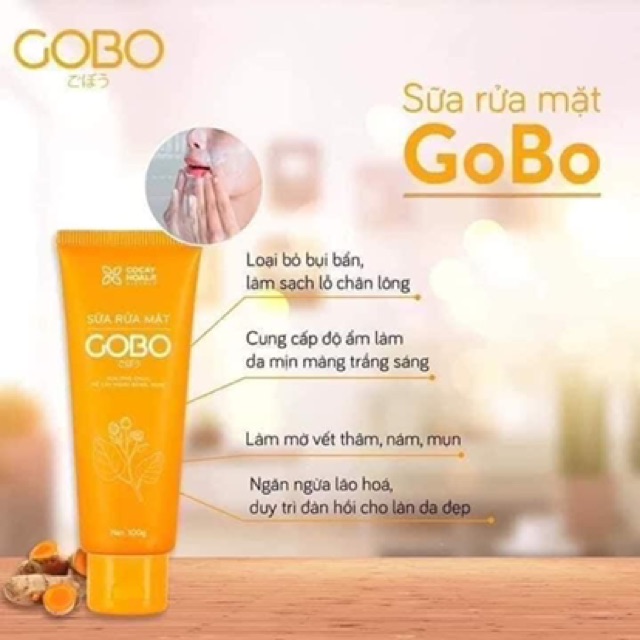 Sữa rửa mặt Gobo làm sạch sâu Cỏ Cây Hoa Lá 100g | BigBuy360 - bigbuy360.vn