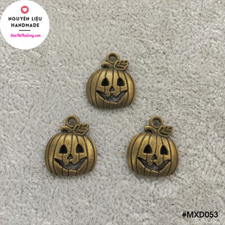 (Bịch 7 cái/ 10gr) - Mặt xi đồng quả bí ngô có vẽ mặt - MXD053