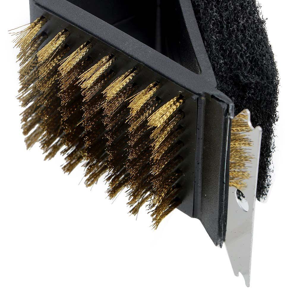 Bàn Chải Nướng Bbq Với Tay Cầm Dài Bằng Dây Đồng Tiện Dụng