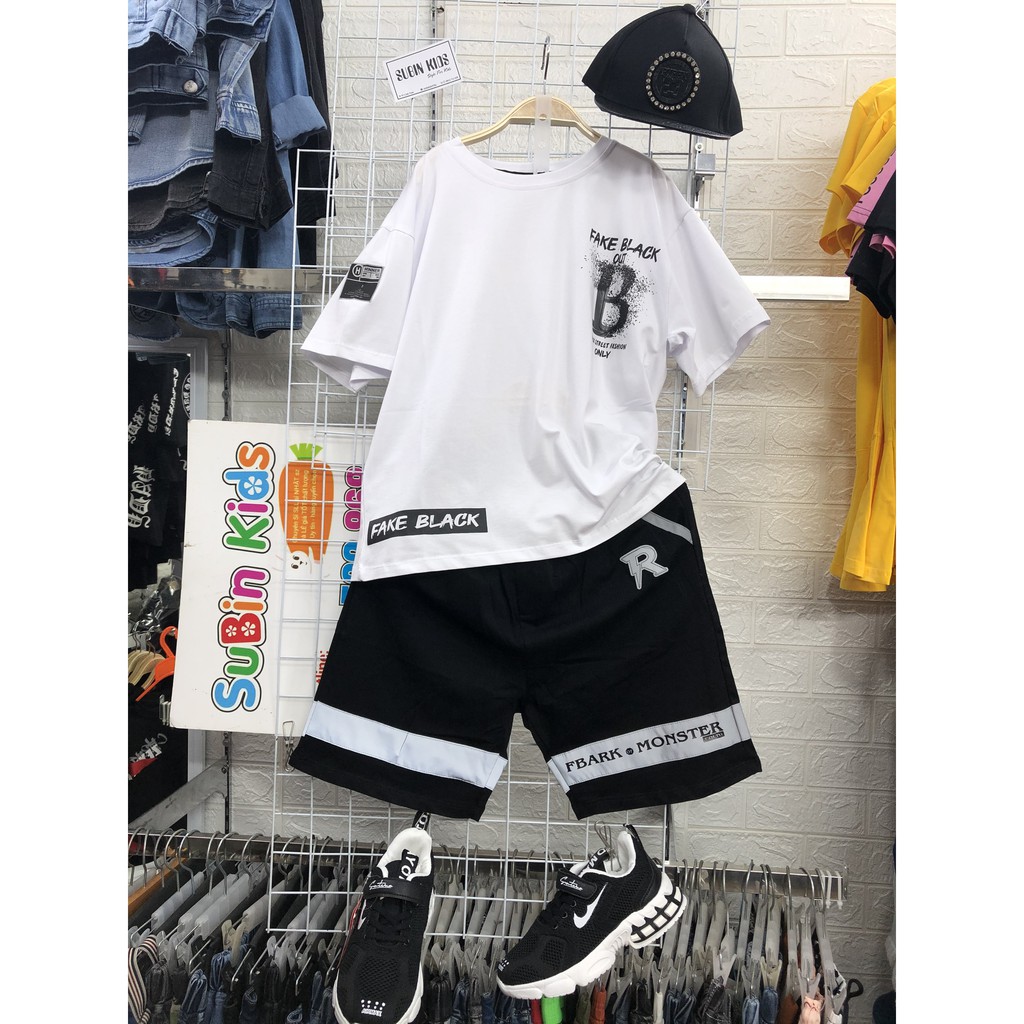 Bộ hiphop B trắng đại SBB096 SUBIN KIDS