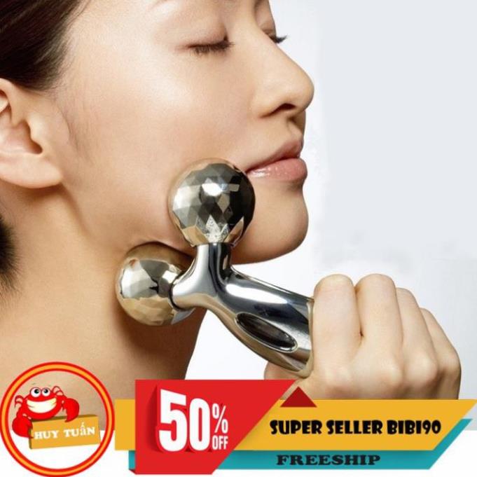Con lăn massage mặt 3D tạo cằm vline