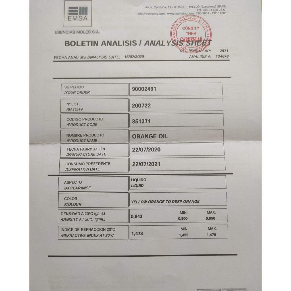 100ML Tinh Dầu Vỏ Cam Thiên Nhiên - Nguyên Chất - Không Độn Hương Liệu