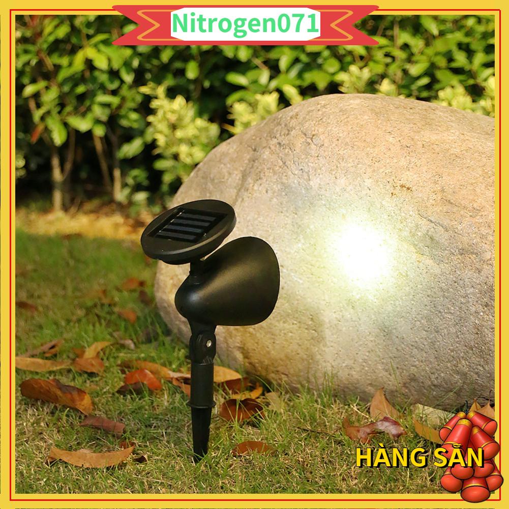 Nitrogen071 Đèn LED chiếu điểm năng lượng mặt trời ngoài sân vườn không thấm nước sáng trên đất cho cảnh quan