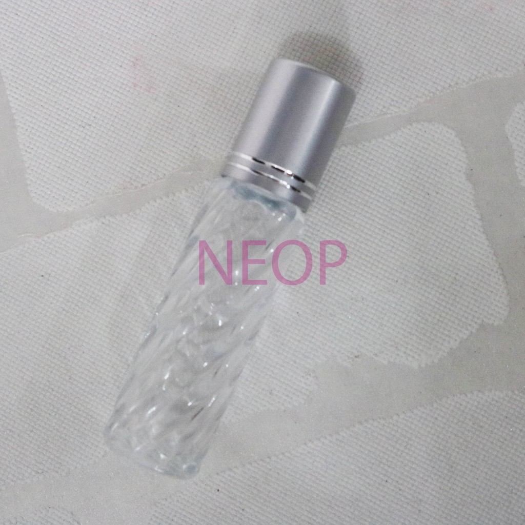 Chai Chiết Nước Hoa Thủy Tinh 10ML Dạng Lăn Siêu Xinh Nắp Vàng hoặc Bạc