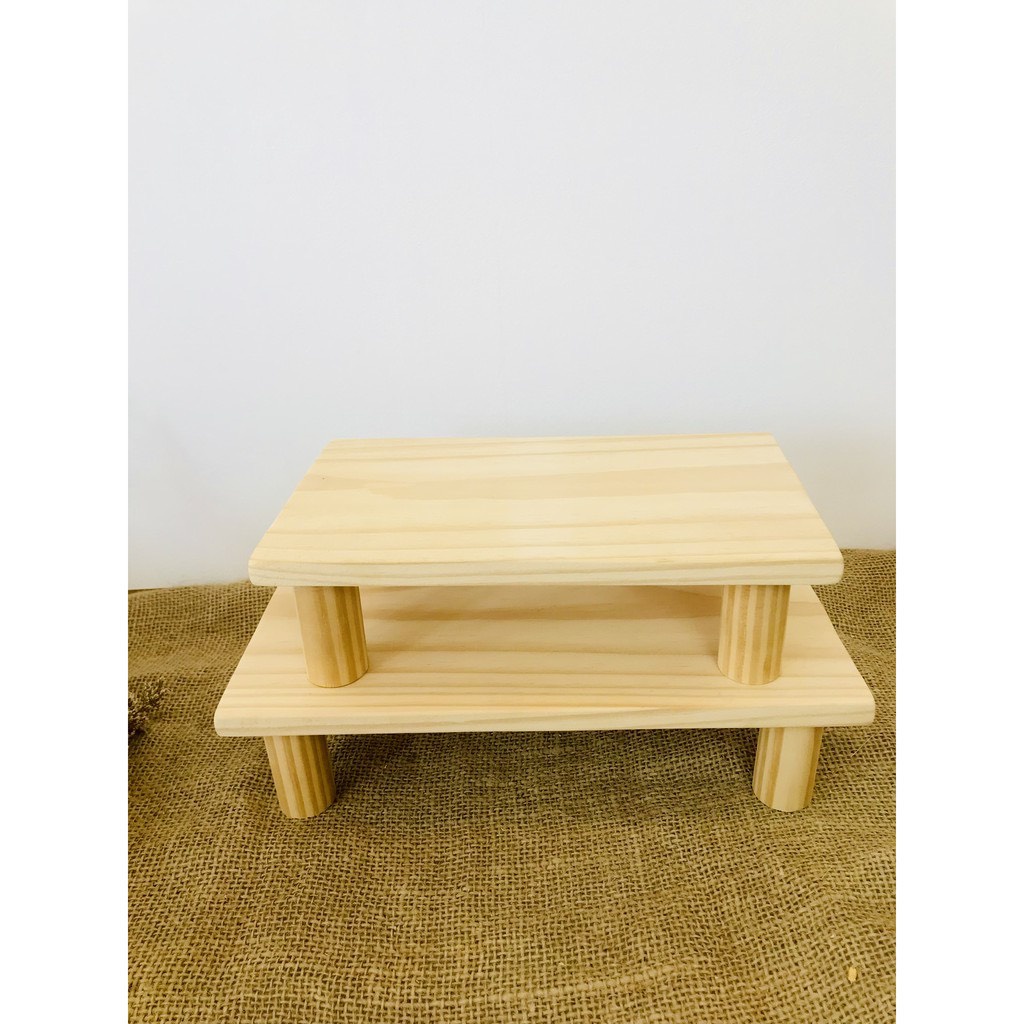 Ghế để chân văn phòng,để bàn đa năng Gỗ Thông Tự Nhiên