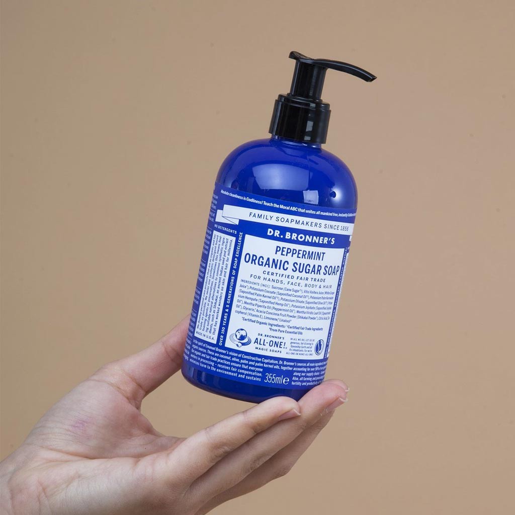 Dr Bronner’s - Xà Bông Hữu Cơ Đa Năng 4 Trong 1 - USDA Organic Sugar Soap - 355ml