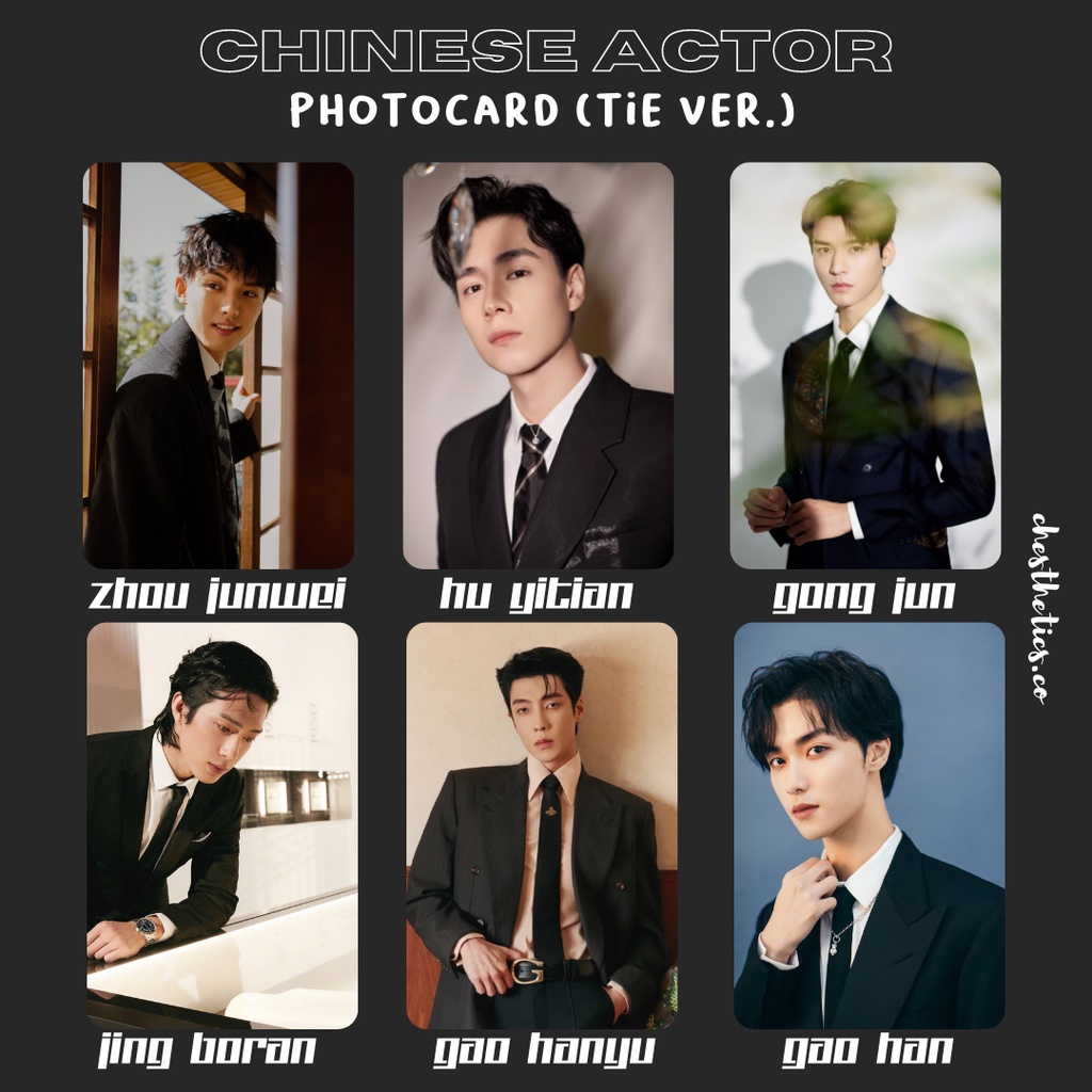 [ CHINA ACTOR ] Ảnh Card Bo Góc Diễn Viên Nam Trung Quốc - Chủ Đề TiE [ PHOTOCARD ]