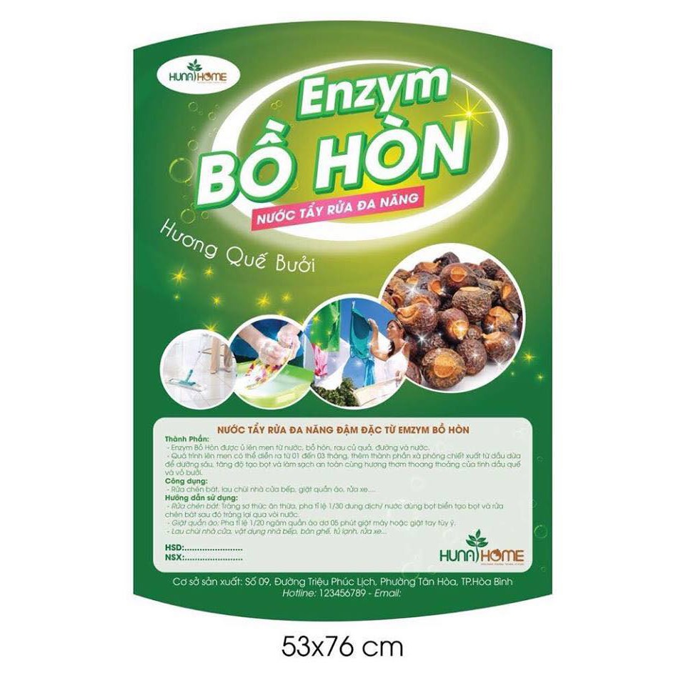 Nước tẩy rửa đa năng enzym bồ hòn