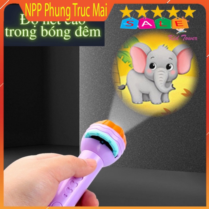 Đồ chơi Đèn pin chiếu hình cho bé chú chó cứu hộ và siêu nhân