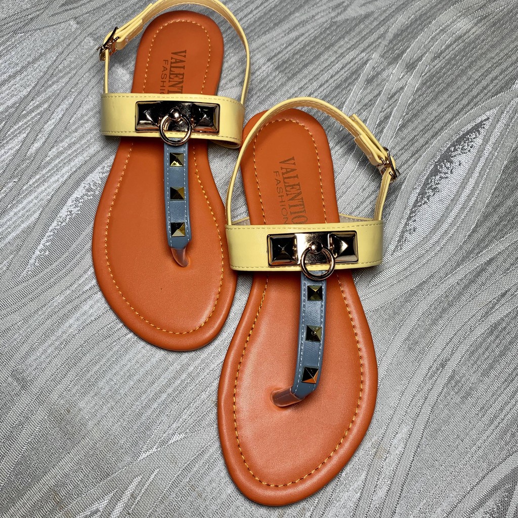 Sandal Kẹp Tán Đinh HM - Đế Xịn