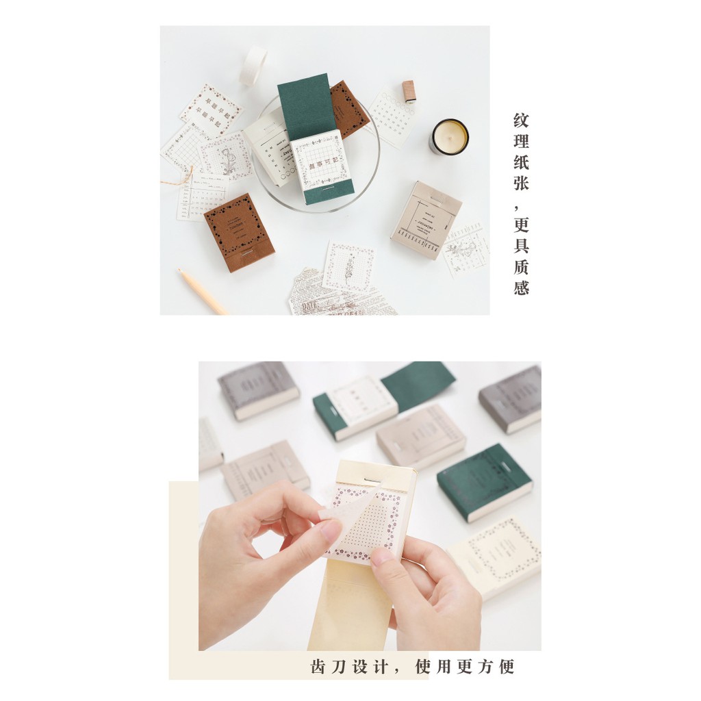 Tệp giấy nhớ mini có đường xé sẵn