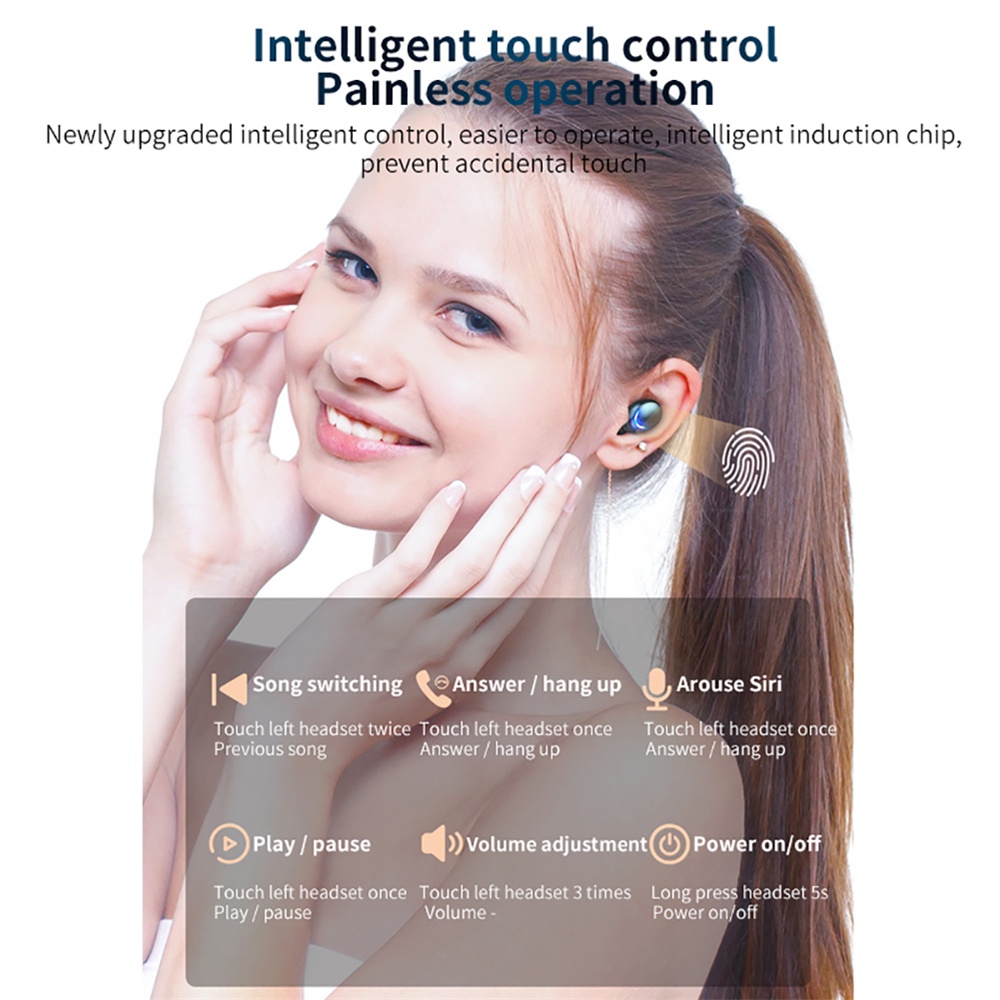 Tai Nghe Không Dây F9 Pro TWS Bluetooth 5.0 HiFi Phong Cách Thể Thao Cho Điện Thoại