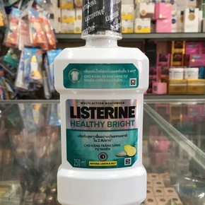 Nước súc miệng giúp răng trắng sáng tự nhiên Listerine Healthy Bright 750ml