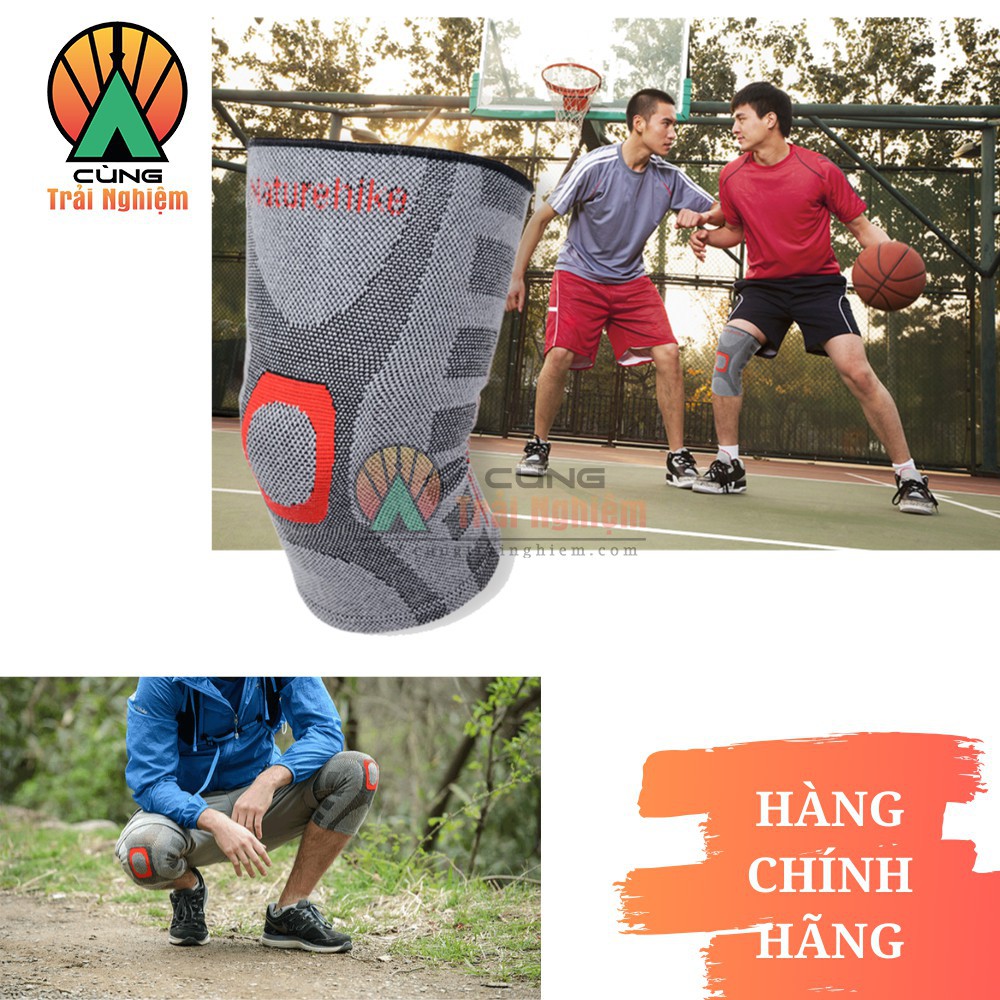 Băng Đầu Gối cho Thể Thao, Chạy bộ, tập Gym Đàn Hồi, Co Giãn 4 Chiều NatureHike NH16H003-H