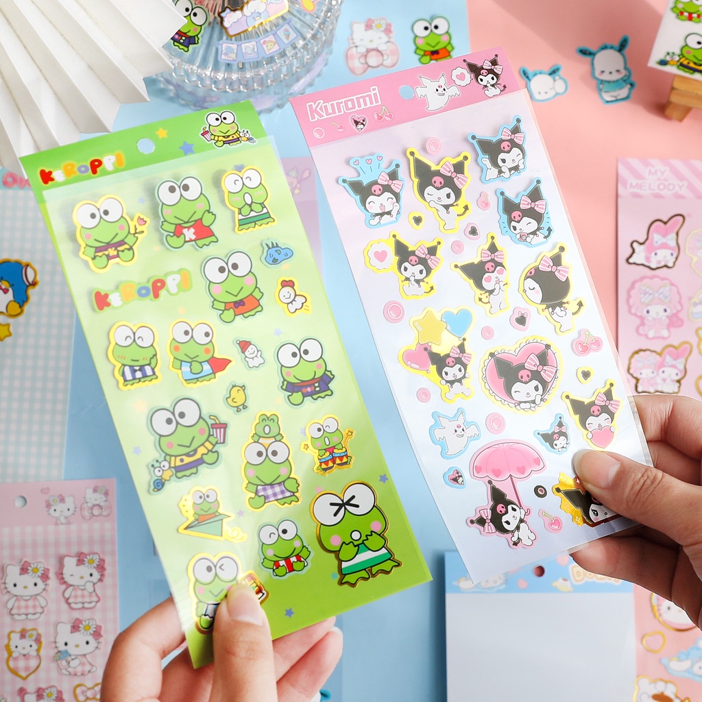 Miếng Dán Trang Trí Sổ Tay/ Khung Ảnh Họa Tiết Chú Chó Cinnamon/ Melody Kiểu Nhật Bản Dễ Thương DIY