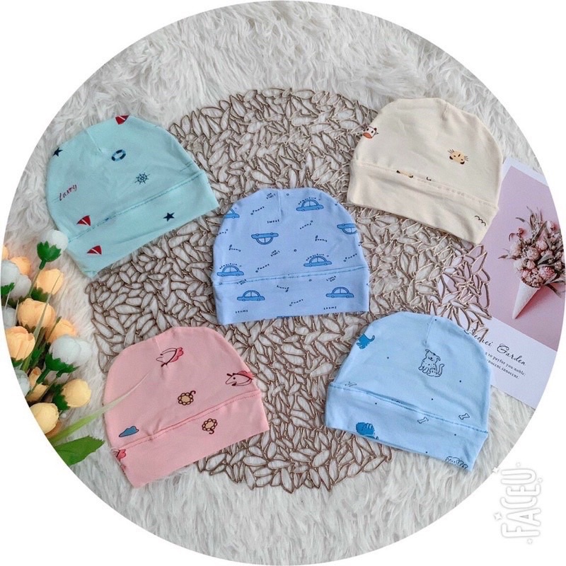 Mũ sơ sinh thun lạnh pettit LP mềm mát