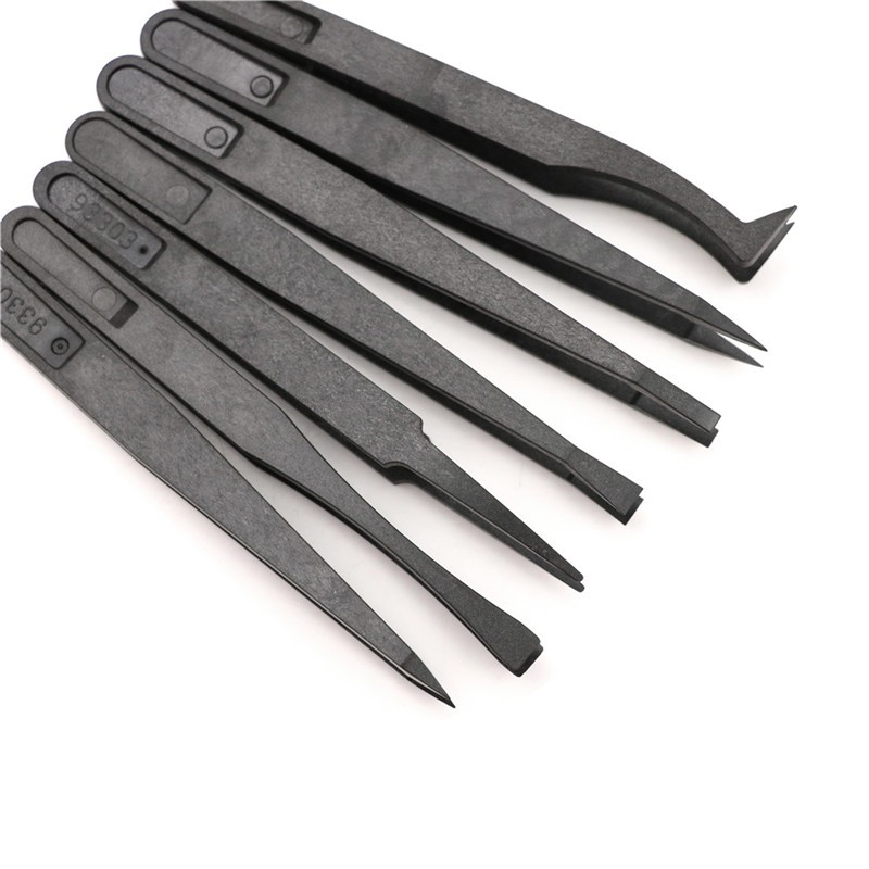 [Hàng mới về] Set 7 nhíp nhựa chống tĩnh điện