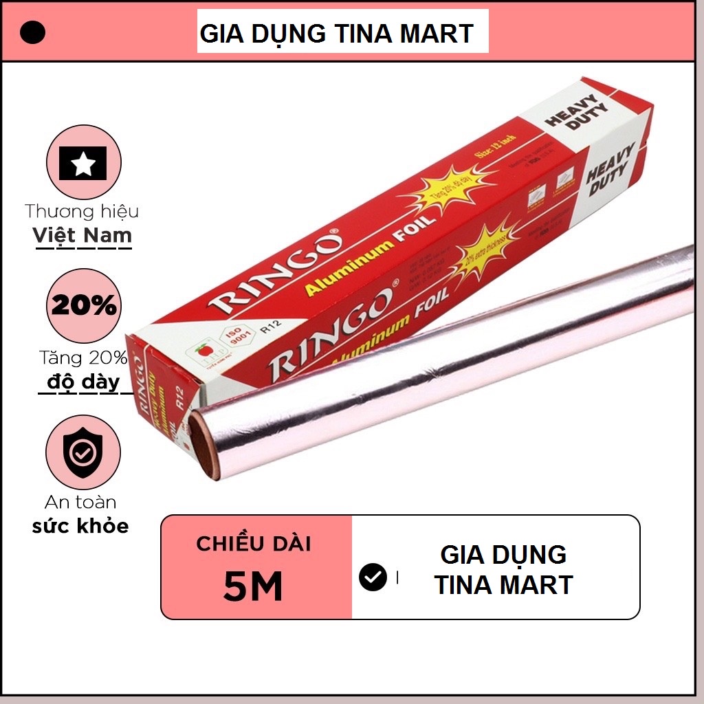 Giấy bạc nướng thực phẩm nồi chiên không dầu nướng thịt cách nhiệt bọc thức ăn kích thước 30cm x 100cm