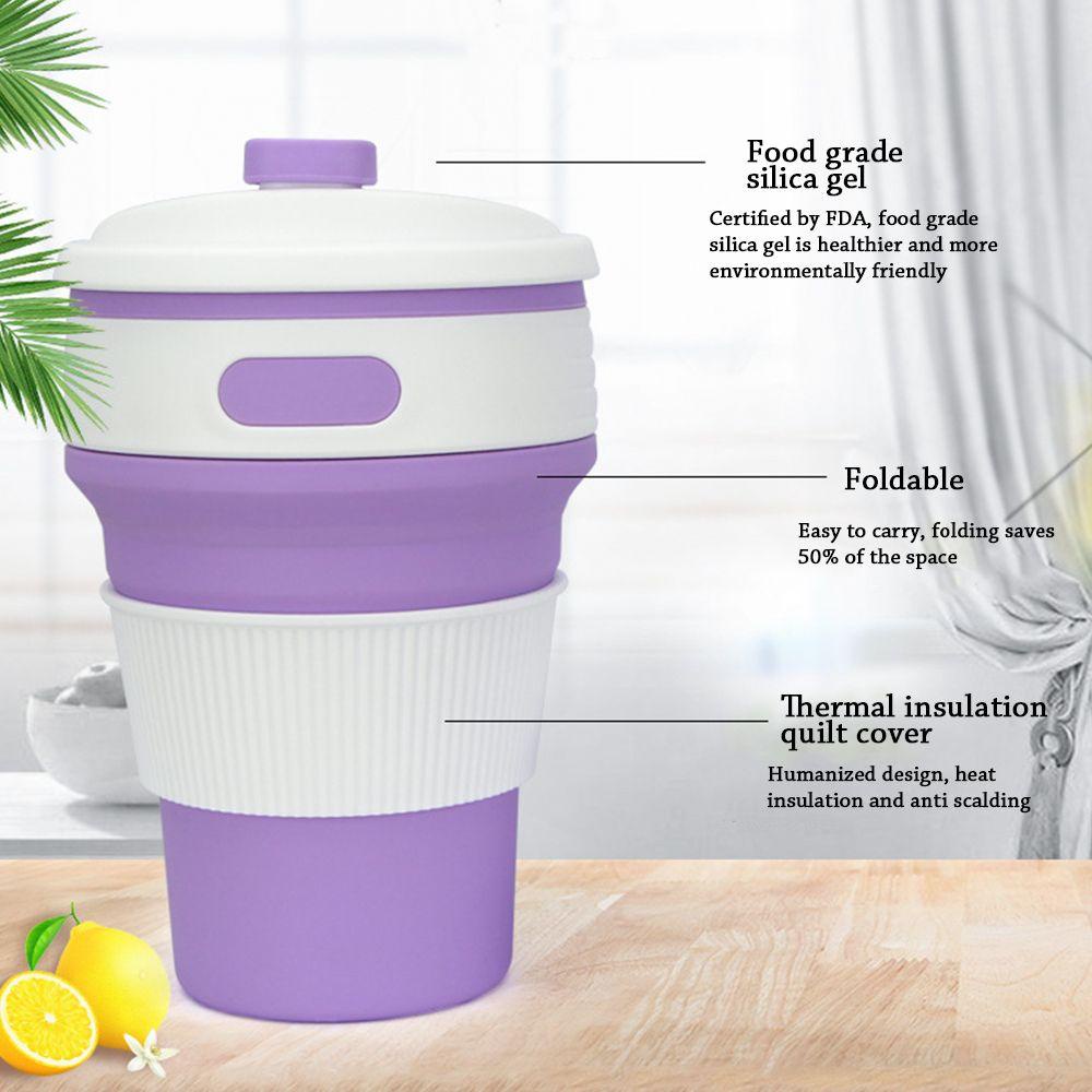 Cốc Uống Nước Yan1 350ML Đa Năng Có Thể Gấp Gọn Tiện Dụng