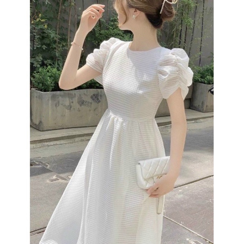 Đầm tay phồng dạo phố Anni BT171