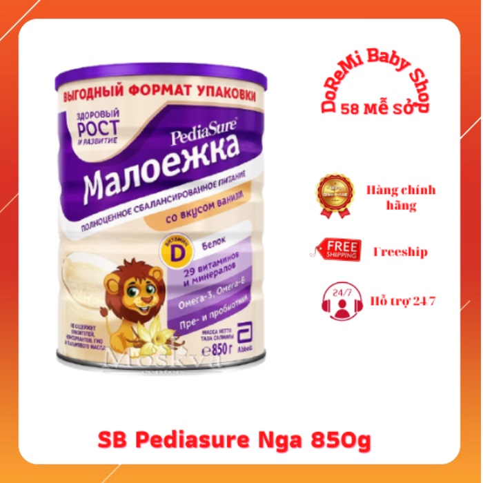 Sữa bột Pediasure Nga 850gram CHÍNH HÃNG